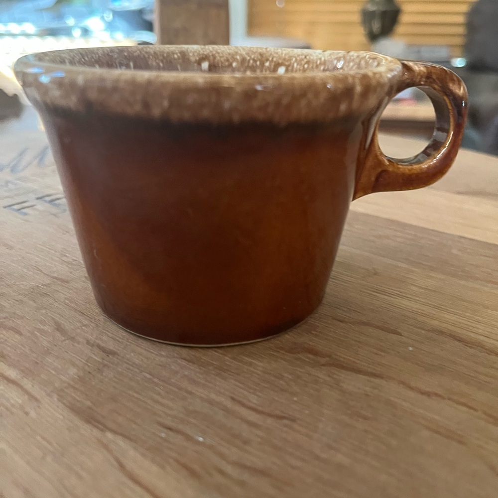 Vintage Brown Ceramic Mug